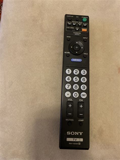 Sony Remote Control RM YD028 Bravia Sync TV Television Black Tested