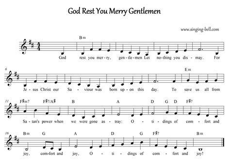 God Rest Ye Merry Gentlemen Lyrics Old English Song Lyrics For God Rest Ye Merry Gentlemen Let