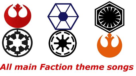 Star Wars All Main Faction Themes Youtube Music