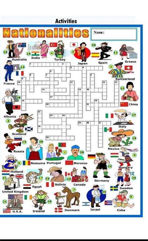 sopa de letras de nacionalidades en inglés ayuda por favor Brainly lat