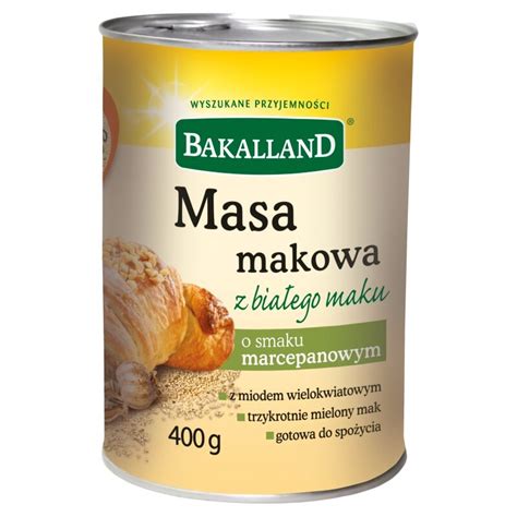 Polski Supermarket Bakalland Mohnmasse Weiss Marzipan Masa Makowa