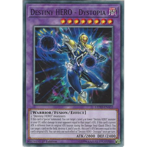 Yu-Gi-Oh! Trading Card Game Yu-Gi-Oh Destiny HERO - Dystopia - LEHD ...