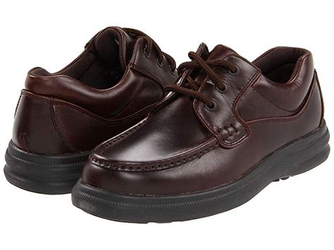 Hush Puppies Gus Dark Brown Leather Mens Lace Up Casual Shoes Stylish Lace Up Casual Comfort