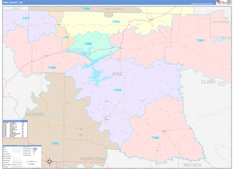 Maps Of Pike County Arkansas