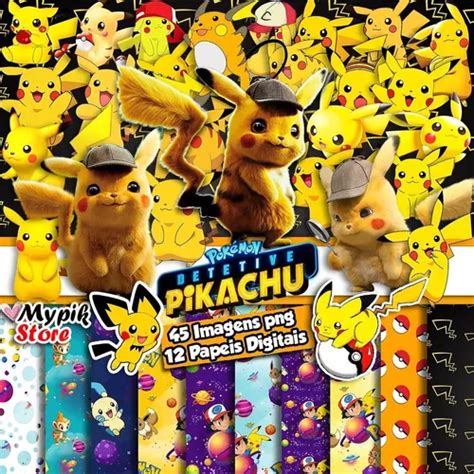 Papeles Y Cliparts Png Digitales Pokemon Pikachu en venta en Lanús Bs