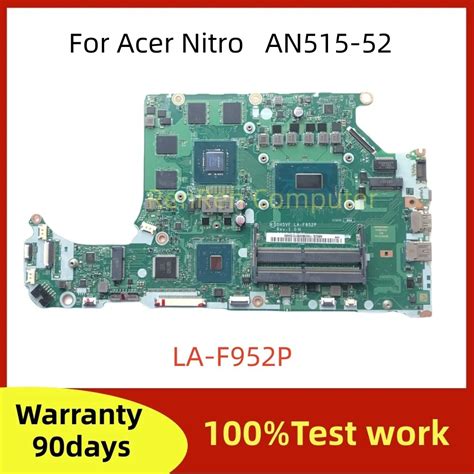 DH5VF LA F952P For Acer Nitro AN515 AN515 52 Laptop Motherboard I7