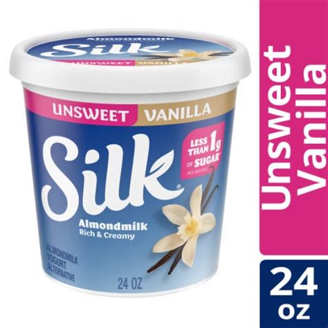 Silk Unsweetened Vanilla Dairy Free Almond Milk Yogurt Tub 24 Oz Smith’s Food And Drug