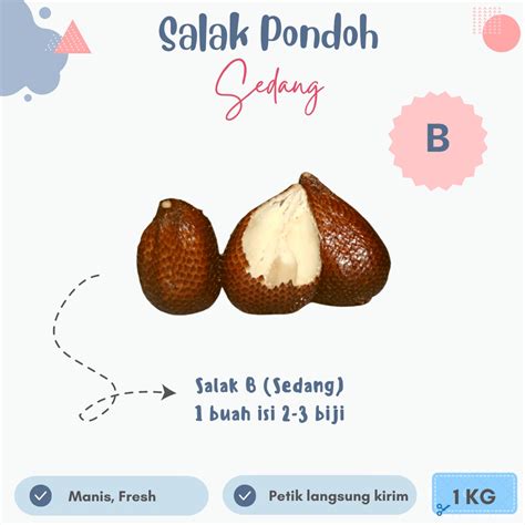 Jual Murah Salak Pondoh Super Kg Fresh Manis Dipetik Langsung Dari