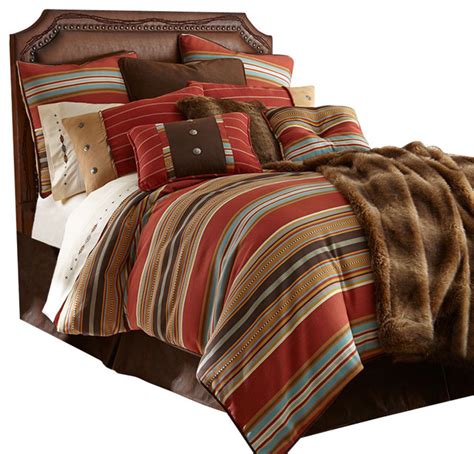 Navajo Striped Comforter Set Southwestern Comforters And Comforter