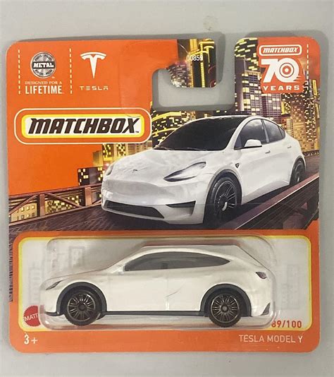 2023 Matchbox Tesla Model Y Beyaz 89 100 Kısa Kart HLC68 Amazon