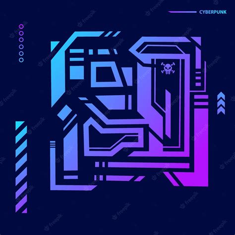 Premium Vector | Futuristic cyberpunk wallpaper background in abstract ...