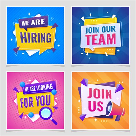 We Are Hiring Social Media Post 4569419 Vector Art At Vecteezy