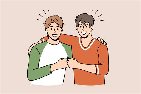 Concepto De Amistad Y Emociones Positivas Dos J Venes Amigos Felices