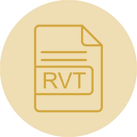 Rvt File Format Line Yellow Circle Icon 44087655 Vector Art At Vecteezy