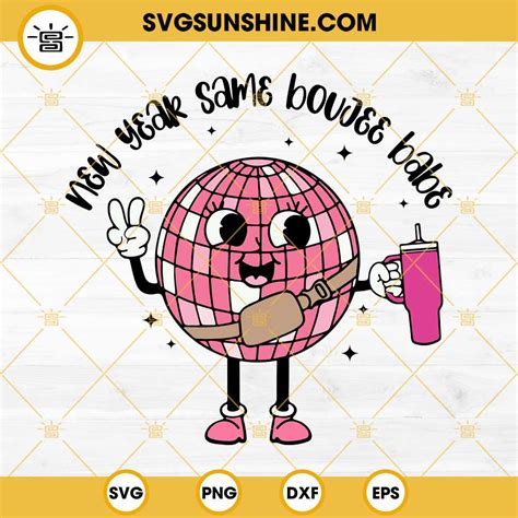 Disney Happy New Year 2024 SVG Mickey And Friends Disco Ball 2024 SVG