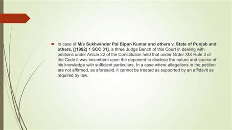 Affidavit Civil Procedure Code1908 Ppt