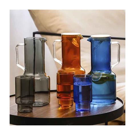 Glass Jug Set 4 Cups Yfactory