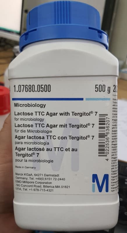 Lactose Ttc Agar With Tergitol Merck