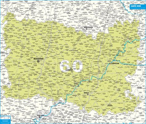 Carte Département Oise Ravet Anceau