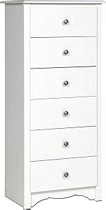 Prepac Monterey White Drawer Lingerie Chest Amazon Mx Hogar Y