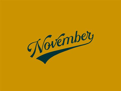 November Lettering by Rachel Gillespie (Seer Design Co.) on Dribbble