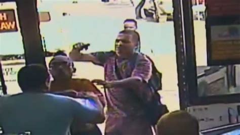 Caught On Cam Robbers Allegedly Shoot Gas Station Clerk With Bb Gun