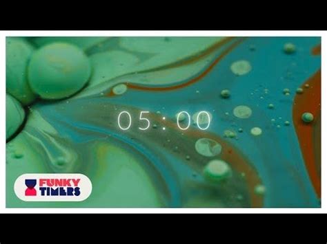 Minute K Colourful Abstract Ink Art Countdown Timer Macro Ink