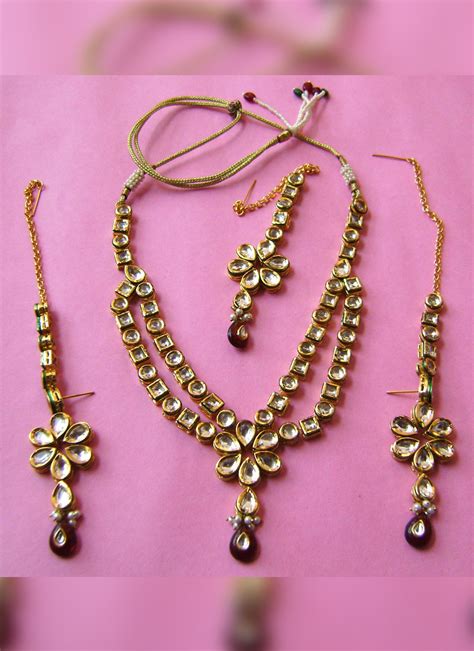Shop Tri Colour Necklace Set Online At Best Price Cbazaar