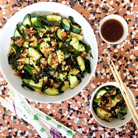 The Best Asian Cucumber Salad With Wakame Easy And Vegan Recipe