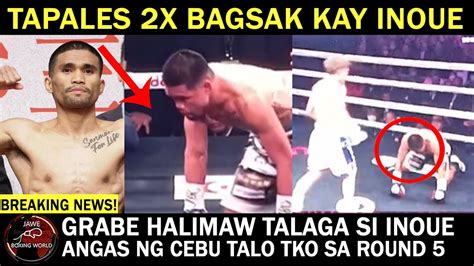 Breaking News Marlon Tapales X Bagsak Tko Kay Naoya Inoue Sa Round