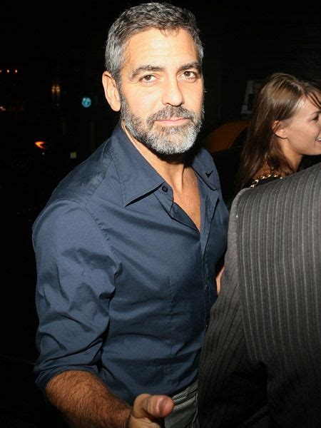 Clooney can rock the beard | Men with grey hair, George clooney, Grey hair men