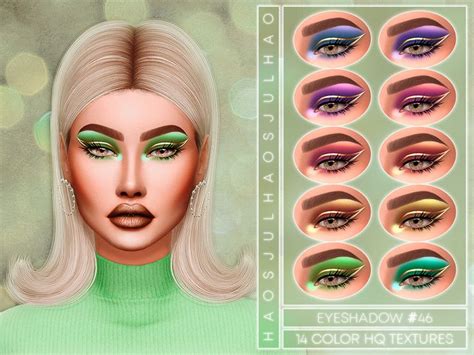 Jul Haos [cosmetics] Eyeshadow 46 Sims 4 Cc Custom Content Makeup Ts4cc Sims 4 Cc Makeup