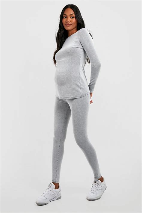 Maternity Leggings Over The Bump Leggings Boohoo Uk