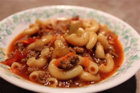 Sisters Luv Cook Hamburger Tomato Macaroni Soup