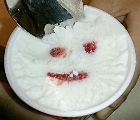 Smiley face icecream stock image. Image of smiley, form - 44690087