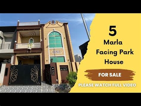 5 Marla Facing Park House For Sale Park View City Crystal Home