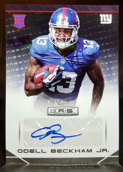 Panini R S Longevity Odell Beckham Jr Rookie Auto Card