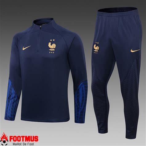 Creation Ensemble Survetement De Foot France Enfant Blanc