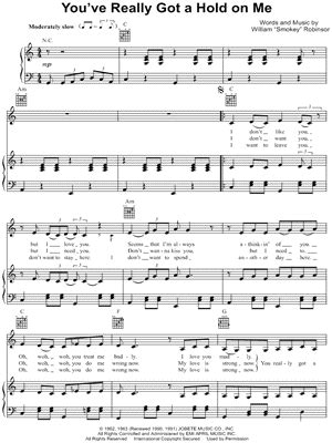 "You've Really Got a Hold on Me" Sheet Music - 7 Arrangements Available ...