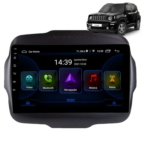 Central Multim Dia Android Jeep Renegade Pcd Std Polegadas