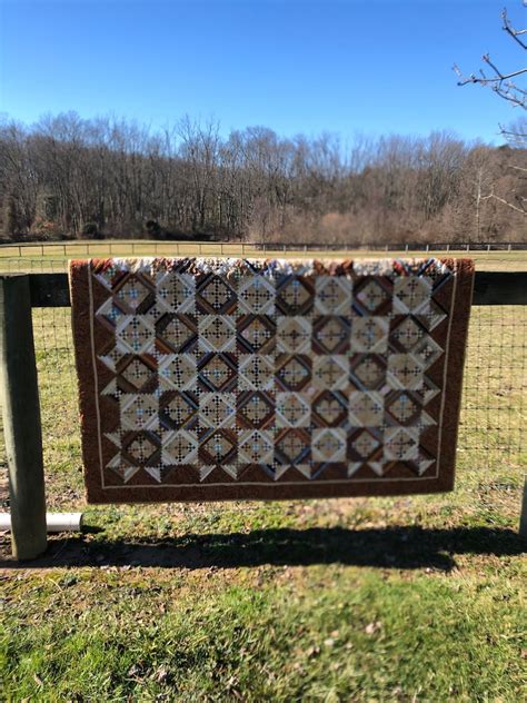 Civil War Reproduction Quilt Courthouse Steps 72 X 68 Country