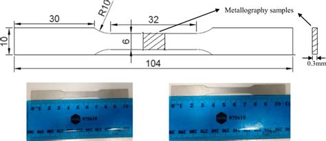 Tensile Tests Based On Astm E E M A Dimensions Of The Specimen Used