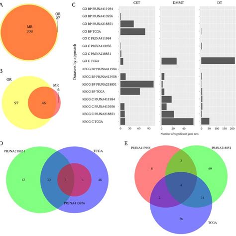 Overlapping Between Significant Gene Sets Across The Methods A Venn