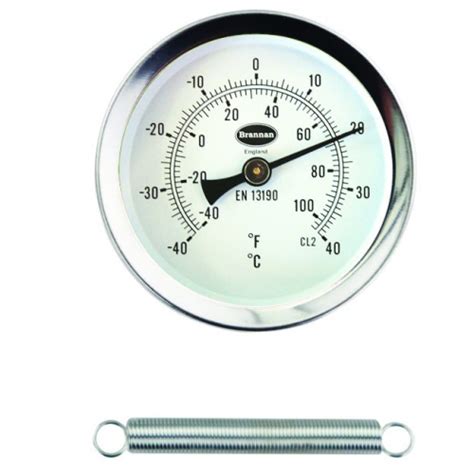 Clip On Cold Water Pipe Thermometer Brannan