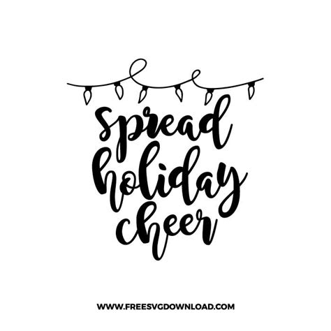 Spread Holiday Cheer Svg And Png Free Cut Files Free Svg Download