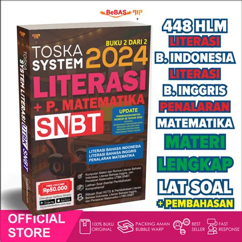 Jual Seller Bebas Toska Buku UTBK SNBT 2024 7 Subtes TPS Literasi