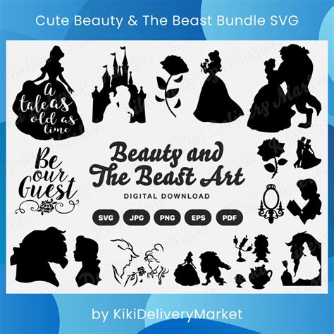 Beauty And The Beast Svgs For Masterbundles