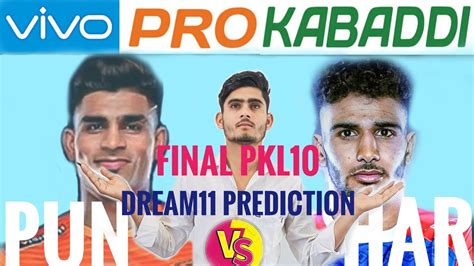 Pun Vs Har Dream11 Kabaddipun Vs Har Dream11 Predictionpun Vs Har