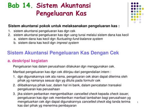 PPT Bab 14 Sistem Akuntansi Pengeluaran Kas PowerPoint Presentation