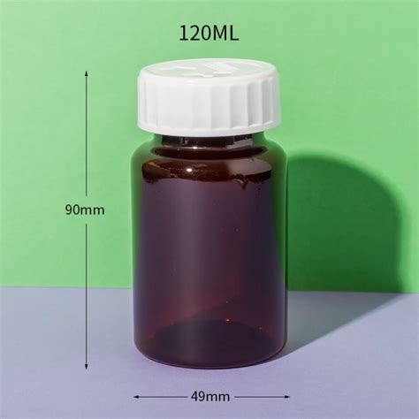 Pet Plastic Amber Vitamin E Capsules Bottle Ukpack